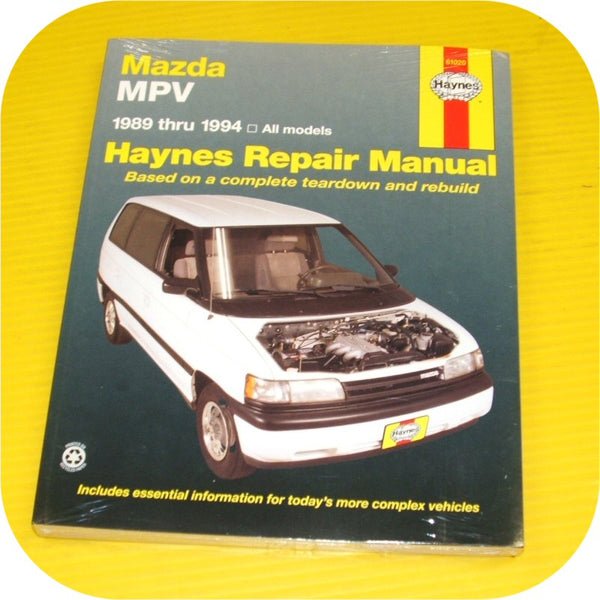 Repair Manual Book Mazda MPV Van 89-94 Owners Mini NEW