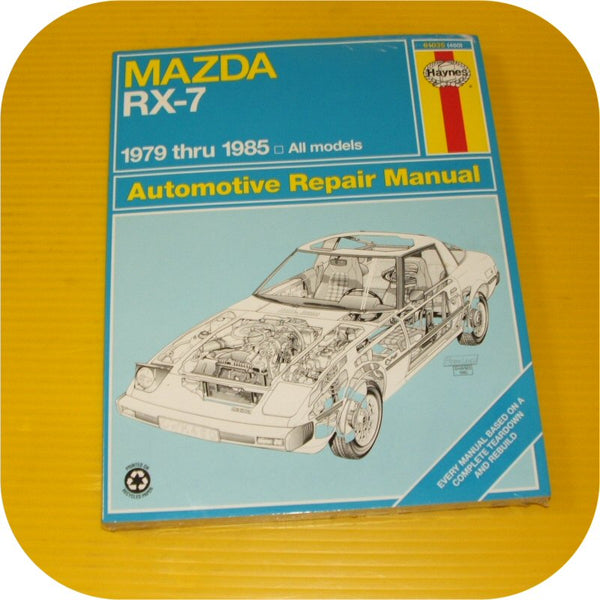 Repair Manual Book Mazda RX-7 RX7 79-85 12A 13B Owners