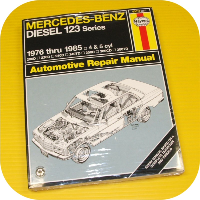 Repair Manual Book Mercedes Benz 240 300 d diesel 123