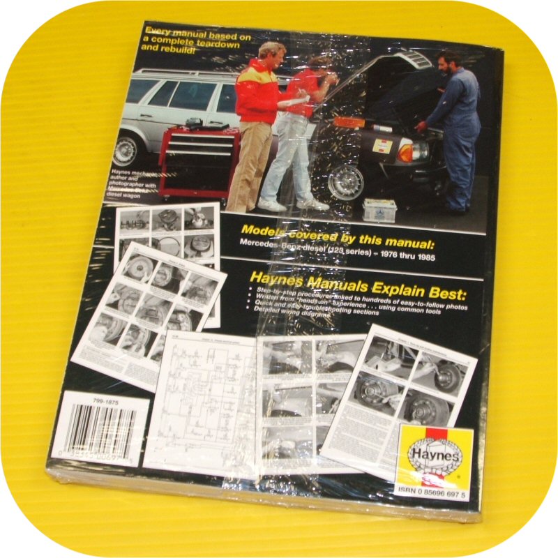 Repair Manual Book Mercedes Benz 240 300 d diesel 123