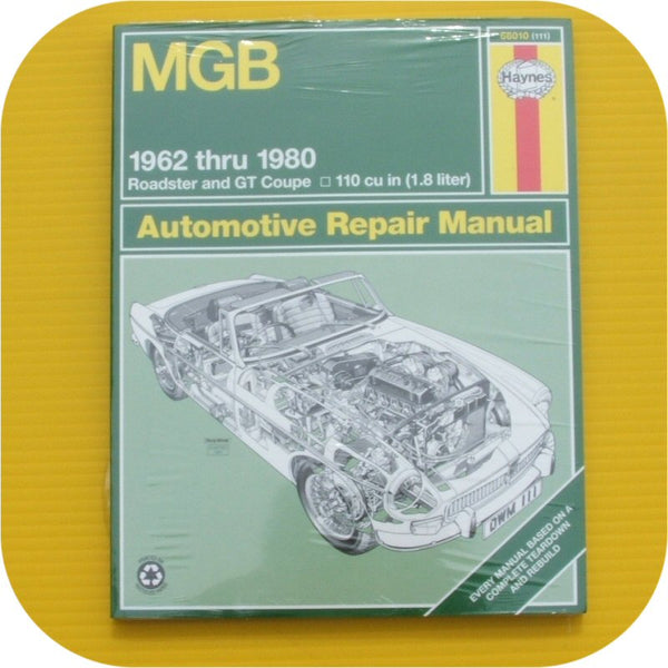 Repair Manual Book MG MGB GT Coupe Soft Top Owner 63-80