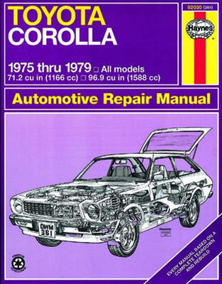 Repair Manual Book Toyota Corolla 75-79 Owners Workshop