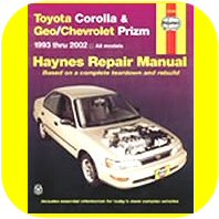 Repair Manual Book Toyota Corolla Geo Prizm 93-02 Owner