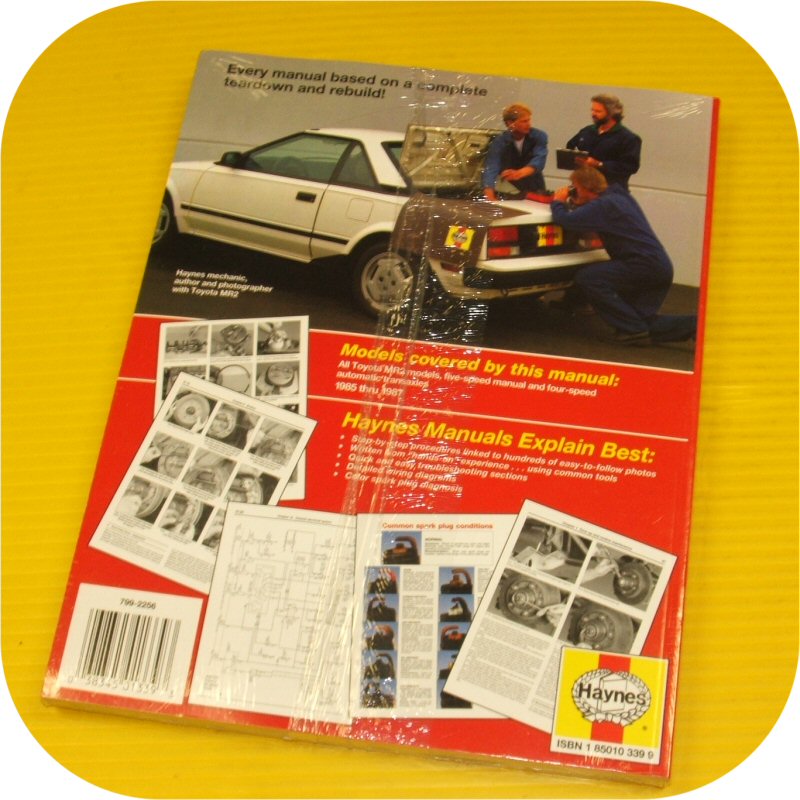 Repair Manual Book Toyota MR2 MR-2 85-87 4AGELC Owners