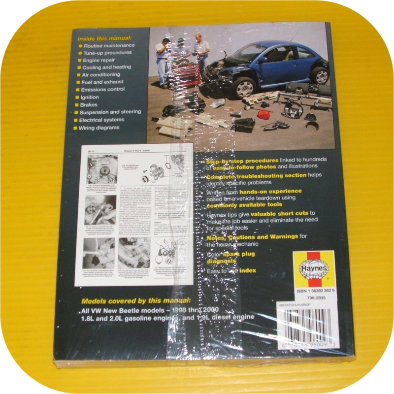 Repair Manual Book VW Beetle Volkswagen Owners Workshop