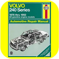 Repair Manual Book Volvo 240 Wagon Sedan Owners B230