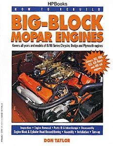 BB Mopar Engine Rebuild Book 383 413 426 Hemi 440 Motor Chrysler Dodge Plymouth