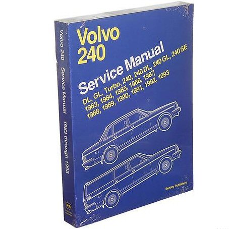 Service Repair Manual Book Volvo 240 83-93 Shop turbo