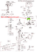 Mels Electronic Ignition Conversion Kit for 1F and 2F Distributors