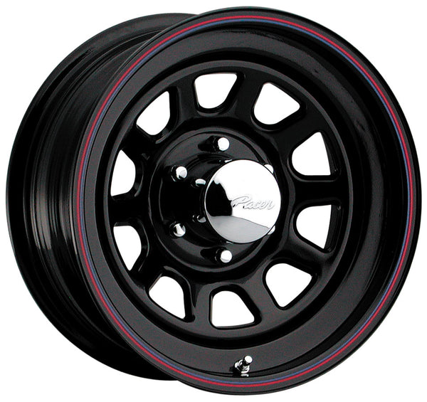 Black Powder Coated Steel Wheel