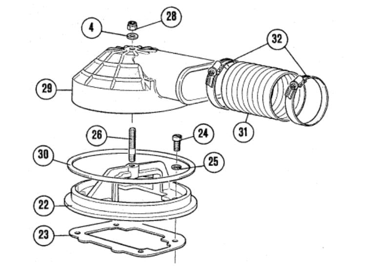 Weber Snorkle Kit for 32/36 DGEV DGV 38/38 DGES Carburetor Snorkel Breather