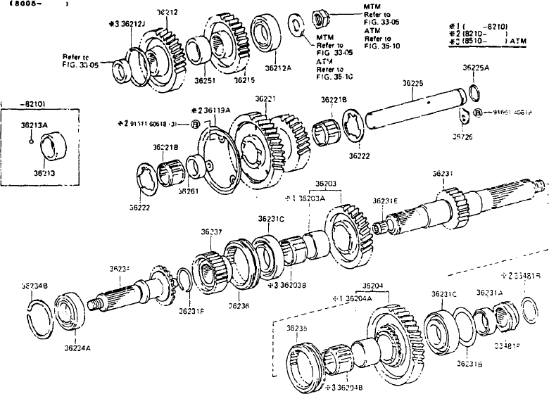 Transfer Case Rebuild Kit Land Cruiser FJ60 FJ62 85-90