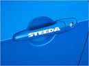 STEEDA Door Handle Logo Sticker Emblem Ford Focus Mustang F150 Pickup Truck SVT