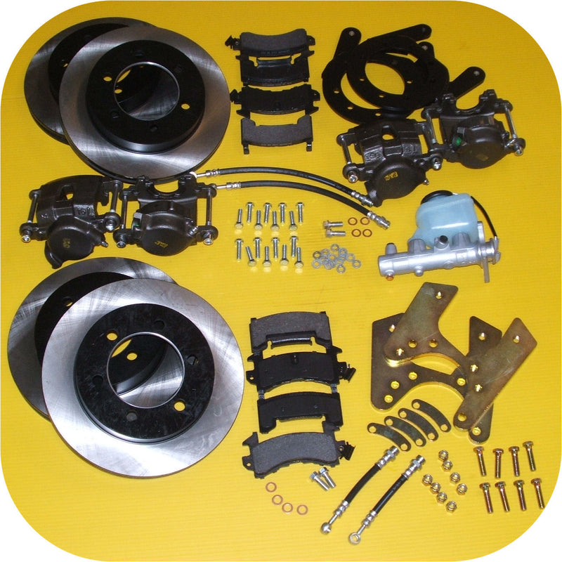 Front & Rear Disc Brake Conversion Kit Master Cyl for Toyota Land Cruiser FJ40