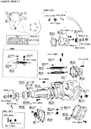 Transfer Case Rebuild Kit for Toyota Land Cruiser FJ40 FJ55 e-73 Koyo