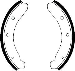 Front Brake Shoe Set Volkswagen Bug Ghia Thing VW