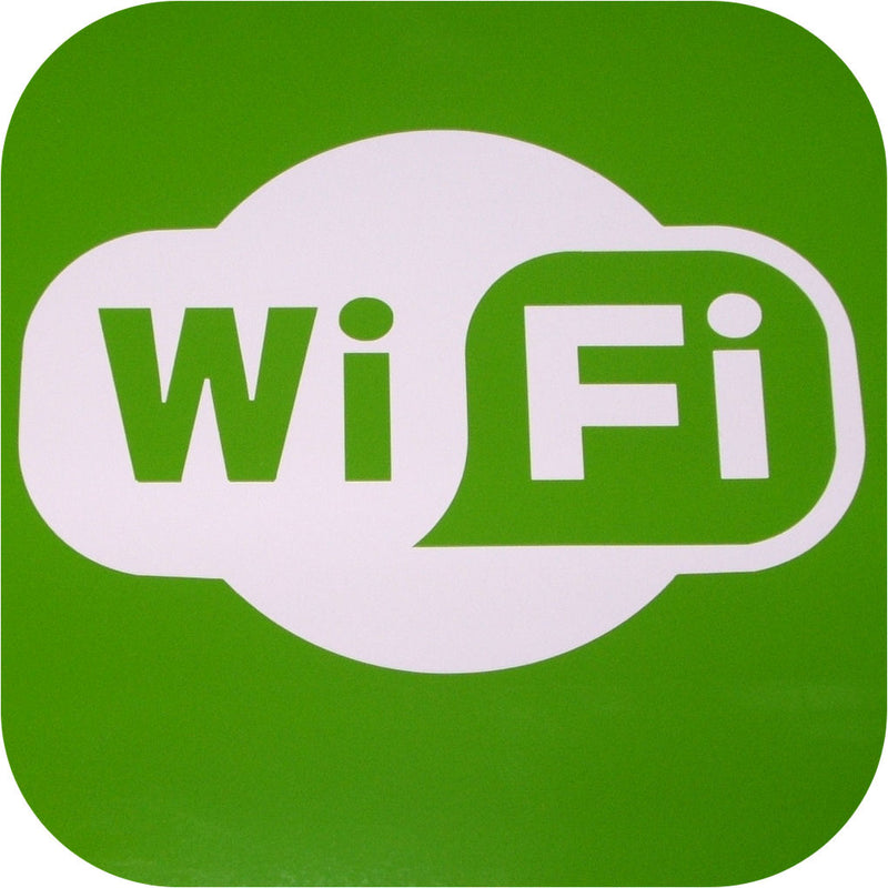 WIFI Vinyl Sticker Hot Spot Wireless Internet Router Decal Sign