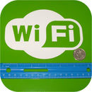 WIFI Vinyl Sticker Hot Spot Wireless Internet Router Decal Sign