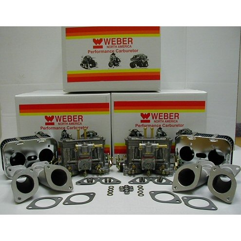 WEBER CARBURETOR KIT PORSCHE 356 A B C SC DUAL 40 IDF